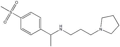 [1-(4-methanesulfonylphenyl)ethyl][3-(pyrrolidin-1-yl)propyl]amine Struktur