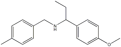 [1-(4-methoxyphenyl)propyl][(4-methylphenyl)methyl]amine Struktur