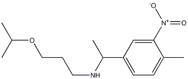 [1-(4-methyl-3-nitrophenyl)ethyl][3-(propan-2-yloxy)propyl]amine Struktur