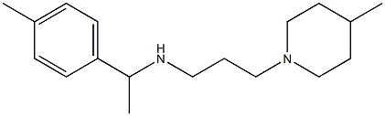 [1-(4-methylphenyl)ethyl][3-(4-methylpiperidin-1-yl)propyl]amine Struktur