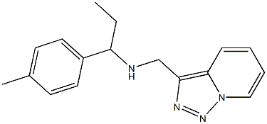 [1-(4-methylphenyl)propyl]({[1,2,4]triazolo[3,4-a]pyridin-3-ylmethyl})amine Struktur