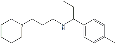 [1-(4-methylphenyl)propyl][3-(piperidin-1-yl)propyl]amine Struktur