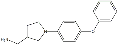 [1-(4-phenoxyphenyl)pyrrolidin-3-yl]methanamine Struktur