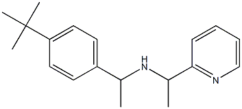 [1-(4-tert-butylphenyl)ethyl][1-(pyridin-2-yl)ethyl]amine Struktur