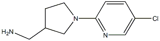 [1-(5-chloropyridin-2-yl)pyrrolidin-3-yl]methanamine Struktur