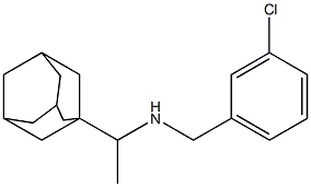 [1-(adamantan-1-yl)ethyl][(3-chlorophenyl)methyl]amine Struktur