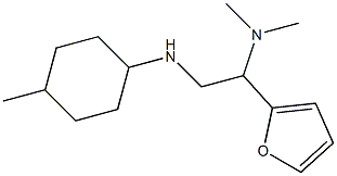 [1-(furan-2-yl)-2-[(4-methylcyclohexyl)amino]ethyl]dimethylamine Struktur