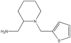 [1-(thiophen-2-ylmethyl)piperidin-2-yl]methanamine Struktur