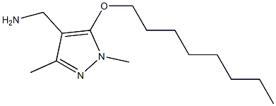 [1,3-dimethyl-5-(octyloxy)-1H-pyrazol-4-yl]methanamine Struktur