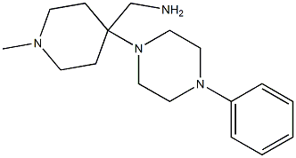 [1-methyl-4-(4-phenylpiperazin-1-yl)piperidin-4-yl]methylamine Struktur