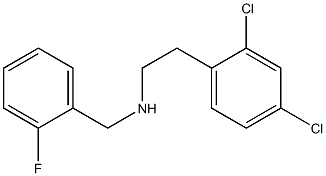 [2-(2,4-dichlorophenyl)ethyl][(2-fluorophenyl)methyl]amine Struktur