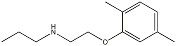 [2-(2,5-dimethylphenoxy)ethyl](propyl)amine Struktur