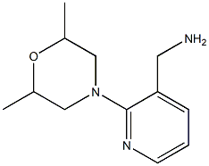 [2-(2,6-dimethylmorpholin-4-yl)pyridin-3-yl]methylamine Struktur