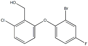 [2-(2-bromo-4-fluorophenoxy)-6-chlorophenyl]methanol Struktur