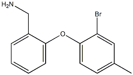 [2-(2-bromo-4-methylphenoxy)phenyl]methanamine Struktur