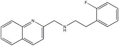 [2-(2-fluorophenyl)ethyl](quinolin-2-ylmethyl)amine Struktur