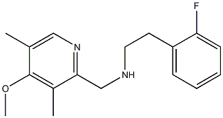 [2-(2-fluorophenyl)ethyl][(4-methoxy-3,5-dimethylpyridin-2-yl)methyl]amine Struktur