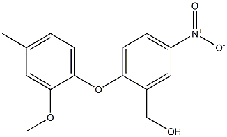 [2-(2-methoxy-4-methylphenoxy)-5-nitrophenyl]methanol Struktur