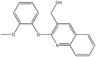 [2-(2-methoxyphenoxy)quinolin-3-yl]methanol Struktur