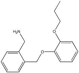 [2-(2-propoxyphenoxymethyl)phenyl]methanamine Struktur