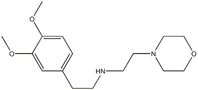 [2-(3,4-dimethoxyphenyl)ethyl][2-(morpholin-4-yl)ethyl]amine Struktur