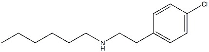 [2-(4-chlorophenyl)ethyl](hexyl)amine Struktur