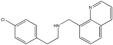 [2-(4-chlorophenyl)ethyl](quinolin-8-ylmethyl)amine Struktur