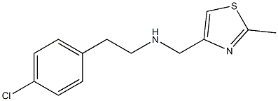 [2-(4-chlorophenyl)ethyl][(2-methyl-1,3-thiazol-4-yl)methyl]amine Struktur