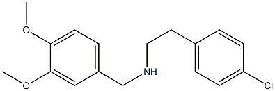 [2-(4-chlorophenyl)ethyl][(3,4-dimethoxyphenyl)methyl]amine Struktur