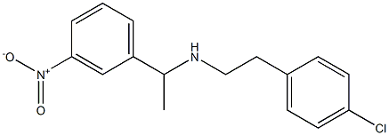 [2-(4-chlorophenyl)ethyl][1-(3-nitrophenyl)ethyl]amine Struktur