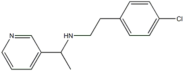 [2-(4-chlorophenyl)ethyl][1-(pyridin-3-yl)ethyl]amine Struktur