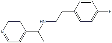 [2-(4-fluorophenyl)ethyl][1-(pyridin-4-yl)ethyl]amine Struktur