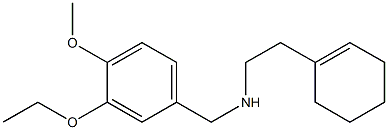 [2-(cyclohex-1-en-1-yl)ethyl][(3-ethoxy-4-methoxyphenyl)methyl]amine Struktur