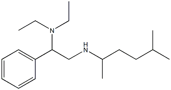 [2-(diethylamino)-2-phenylethyl](5-methylhexan-2-yl)amine Struktur