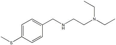 [2-(diethylamino)ethyl]({[4-(methylsulfanyl)phenyl]methyl})amine Struktur