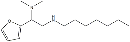 [2-(dimethylamino)-2-(furan-2-yl)ethyl](heptyl)amine Struktur