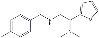 [2-(dimethylamino)-2-(furan-2-yl)ethyl][(4-methylphenyl)methyl]amine Struktur