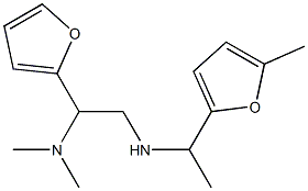 [2-(dimethylamino)-2-(furan-2-yl)ethyl][1-(5-methylfuran-2-yl)ethyl]amine Struktur