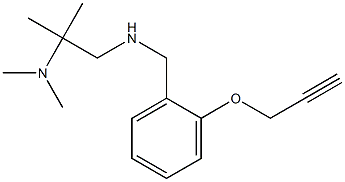 [2-(dimethylamino)-2-methylpropyl]({[2-(prop-2-yn-1-yloxy)phenyl]methyl})amine Struktur