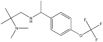 [2-(dimethylamino)-2-methylpropyl]({1-[4-(trifluoromethoxy)phenyl]ethyl})amine Struktur