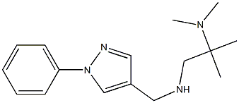 [2-(dimethylamino)-2-methylpropyl][(1-phenyl-1H-pyrazol-4-yl)methyl]amine Struktur