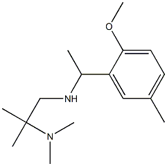 [2-(dimethylamino)-2-methylpropyl][1-(2-methoxy-5-methylphenyl)ethyl]amine Struktur