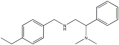 [2-(dimethylamino)-2-phenylethyl][(4-ethylphenyl)methyl]amine Struktur