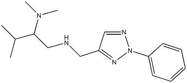 [2-(dimethylamino)-3-methylbutyl][(2-phenyl-2H-1,2,3-triazol-4-yl)methyl]amine Struktur