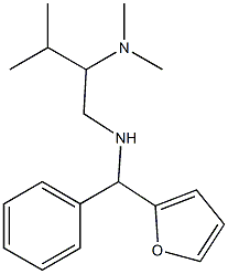 [2-(dimethylamino)-3-methylbutyl][furan-2-yl(phenyl)methyl]amine Struktur