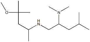 [2-(dimethylamino)-4-methylpentyl](4-methoxy-4-methylpentan-2-yl)amine Struktur