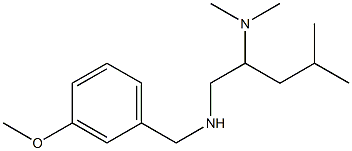 [2-(dimethylamino)-4-methylpentyl][(3-methoxyphenyl)methyl]amine Struktur