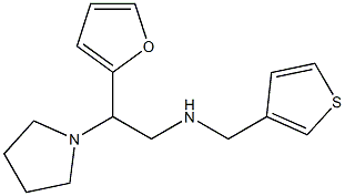 [2-(furan-2-yl)-2-(pyrrolidin-1-yl)ethyl](thiophen-3-ylmethyl)amine Struktur