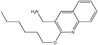 [2-(hexyloxy)quinolin-3-yl]methanamine Struktur