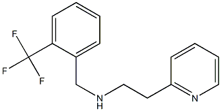 [2-(pyridin-2-yl)ethyl]({[2-(trifluoromethyl)phenyl]methyl})amine Struktur